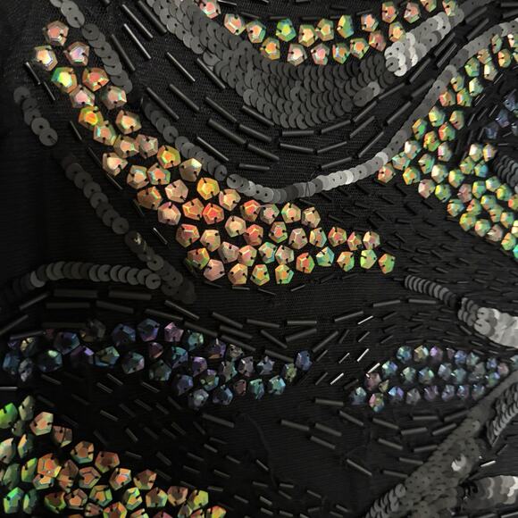 Anthropologie Nanette Lepore XS Beaded Short Sleeve Top NWT Designer - Picture 7 of 10